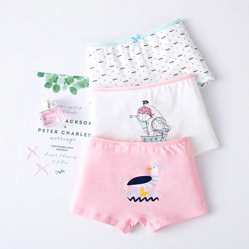 Core Pretty Little Girls Cotton Boy Shorts Toddler Panties Baby Princess Underwear Pack of 4 