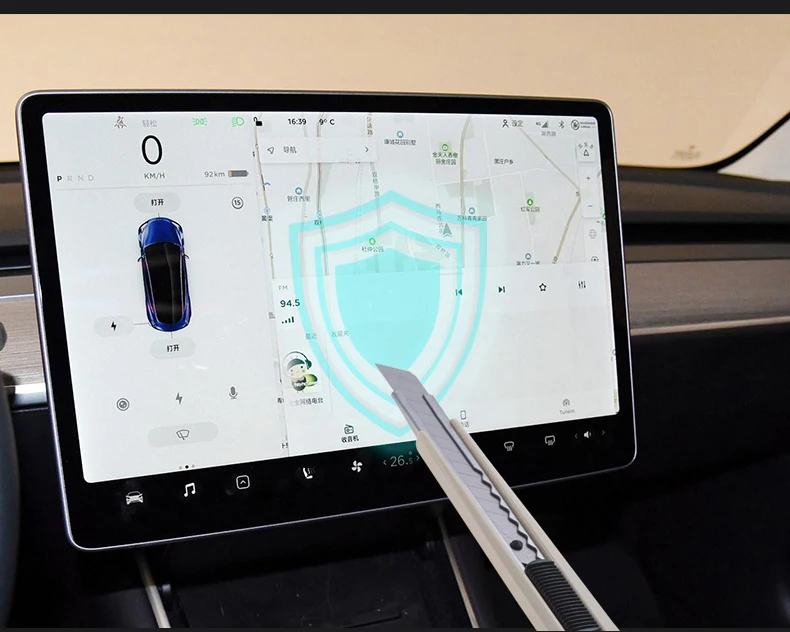 Для Tesla модель 3 автомобильный навигатор сенсорный экран Закаленное стекло протектор 9H закаленное стекло центр управления защитная пленка аксессуары
