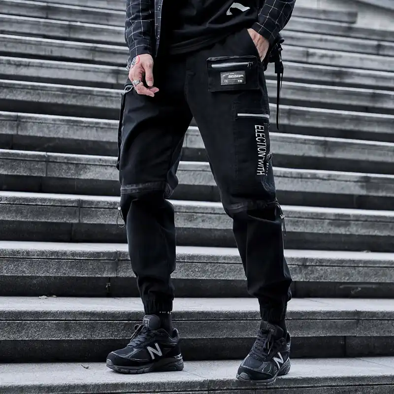 Chaifenkoヒップホップ貨物パンツ男性ファッション原宿黒ハーレムパンツストリートジョギングsweatpantマルチポケットカジュアルメンズパンツ カーゴパンツ Aliexpress
