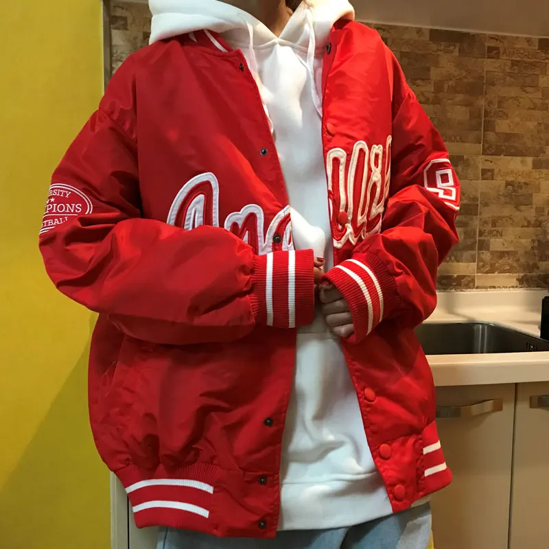 Clothing Coats Bomber-Jackets Baseball-Uniform Anorak Male Casual Fashion Men Mens Hip-Hop