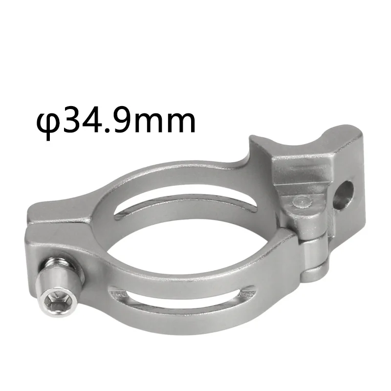 Adaptateur Dérailleur Pince Dérailleur Avant Vélo - Alliage Aluminium 31.8mm Ou 34.9mm - Pour Cadre Sans Brasage Dérailleur Fixation Sans Brasure