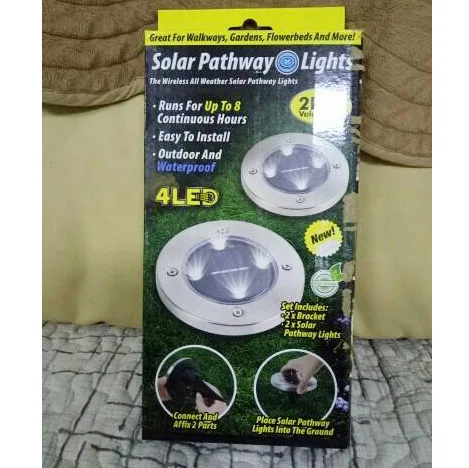 4LED Солнечный Подземный свет 4led Солнечный дисковый свет Amazon TV Shopping Product