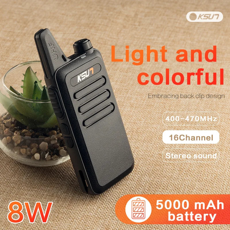 Портативная рация KSUN X 63TFSI Talkie Mini Walkie UHF 400 470HMz|walkie talkie dual band|walkie talkieradio walkie |
