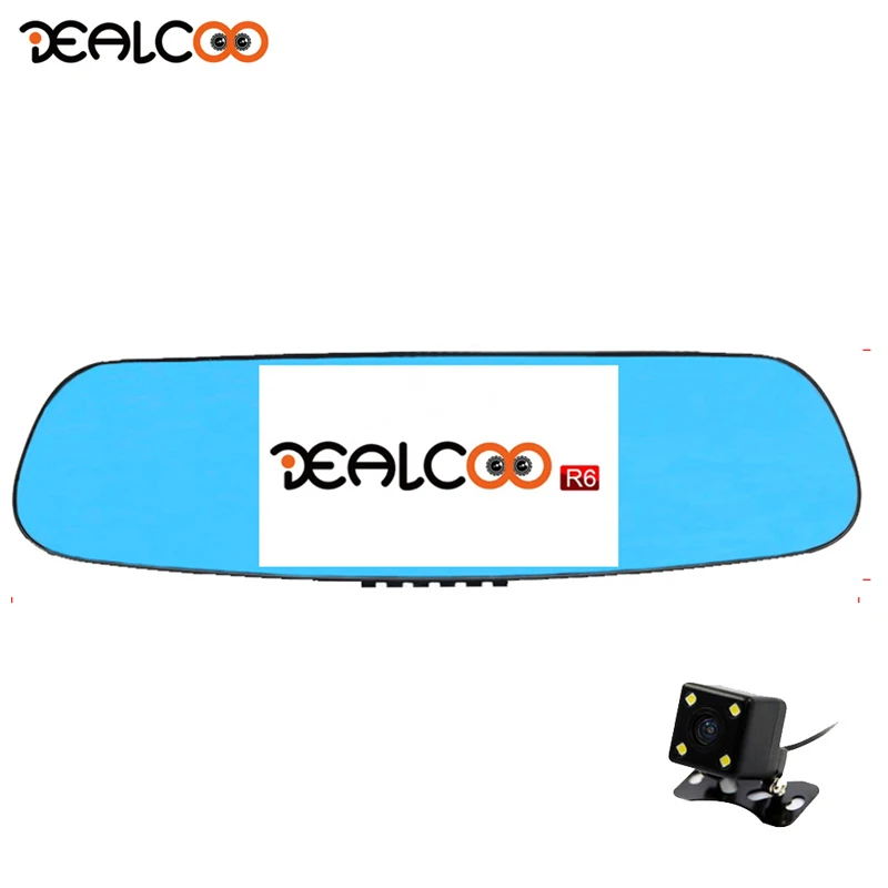 

Dealcoo Car DVR Android Mirror Car Camera Dual Dash Cam 3 In 1 Radar Detector Rear view Mirror Camera Video Registratori Dashcam
