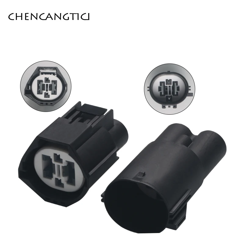 

1 Set 4 Pin Way Female Male Waterproof Wire Connector Electric Fan Socket Plug For Ford Focus Volvo Land Rover 7283-8497-90