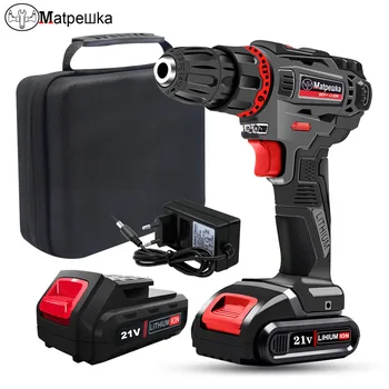 

21V Screwdriver Cordless Electric Hand Drill Battery Rechargeable Electric Drill Electric Screwdriver Household Power Tools