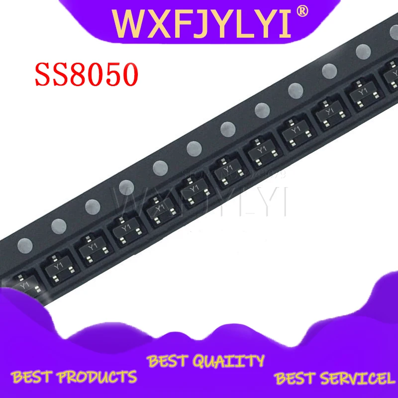 100 шт. SS8050 SOT23 MMBT8050 SOT MMBT8050LT1G SMD Y1 SOT-23 Новый транзистор | Электронные компоненты и