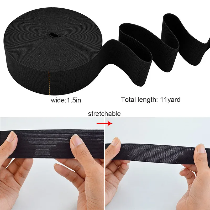 Knitting Elastic Spool Sewing Band Flat Elastic Cord Roll Heavy Stretch Sewing Tool  (8)