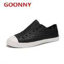 Мужская обувь; летние сандалии-сабо; пара нескользящих мягких сандалий для взрослых; пляжная обувь с перфорацией; Водонепроницаемая женская обувь на плоской подошве