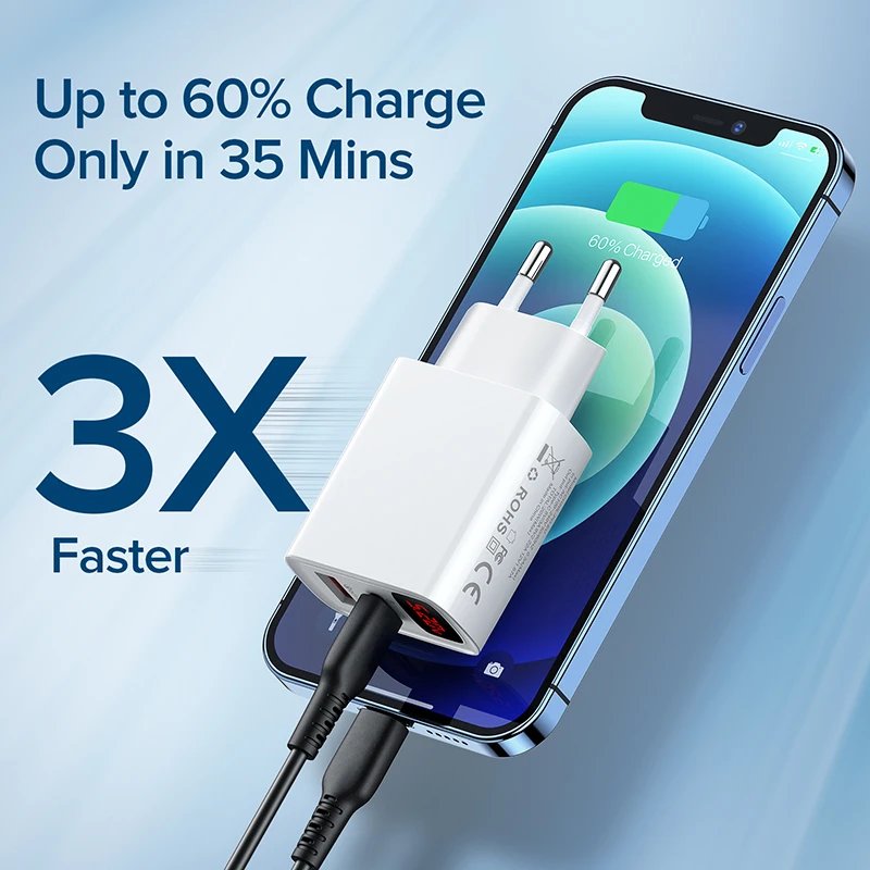 GETIHU 20 вт универсальное USB зарядное устройство PD КК 3 0 Быстрая зарядка ЕС на