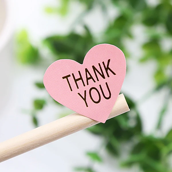 

100 шт./лот спасибо розовое сердце бумажная наклейка с уплотнением для изделий ручной работы «сделай сам» пекарные наклейки этикетка клейкая Канцтовары (стандартная)