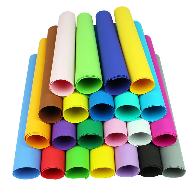  Color sponge paper 50*50cm thick 0.8mm large sheet of foam paper Manual DIY puzzle material kinderg - 4000166533801