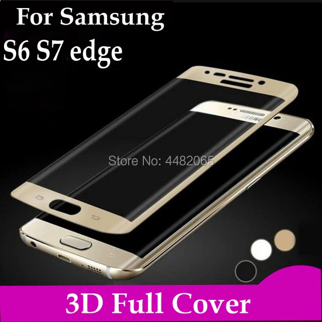 Закаленное стекло с полным покрытием для samsung galaxy s6 s7 edge plus case s 7 6edge стеклянная