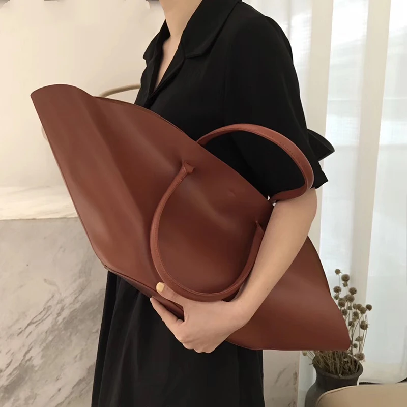 Большая вместительная сумка-тоут в форме раковины женская сумка из
