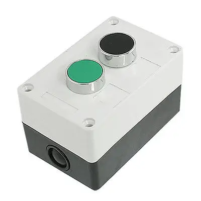 

AC 240V 400V Green Black Momentary Push Button Switch Station NO Normally Open