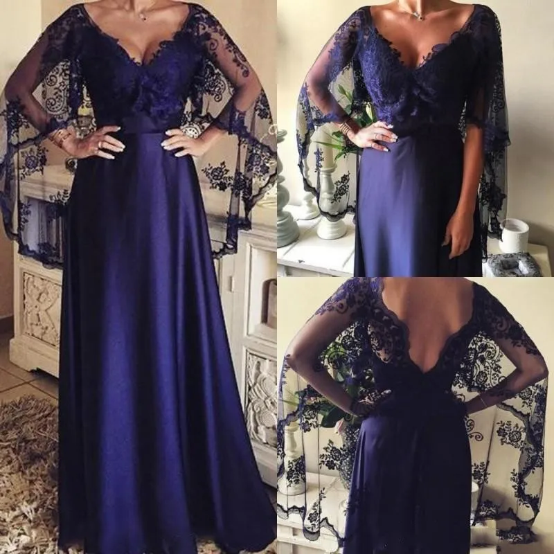 Темно-фиолетовые кружевные платья для матери невесты vestido de madrinha, сексуальное торжественное платье с v-образным вырезом, винтажное платье для мамы