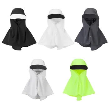 

Summer Sun Hats Breathable insect repellent hat Anti UV Foldabe Scarf Hat Protect Neck Turban Outdoor Fishing Cap