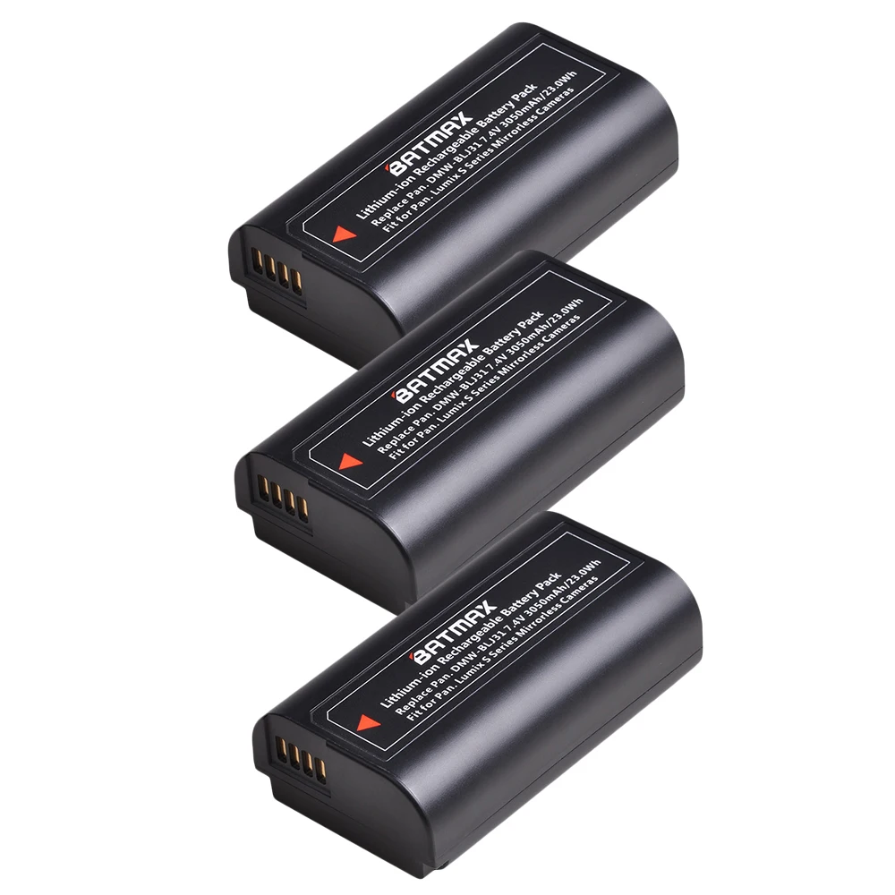 Batmax 3050mAh DMW-BLJ31 DMW BLJ31 BLJ31 Аккумулятор для камеры akku для Panasonic LUMIX S1, S1R, S1H беззеркальная камера s