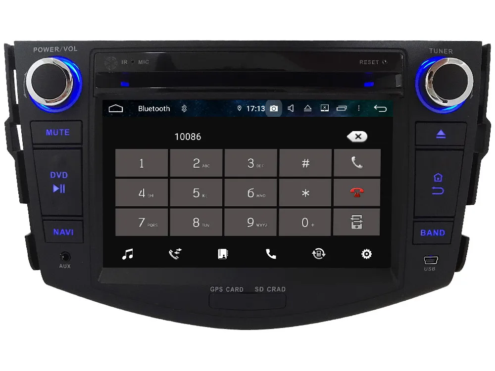 Best Klyde 4G WIFI Android 9 Octa Core 4GB RAM 64GB ROM DSP BT Car DVD Multimedia Player Radio GPS Glonass For Toyota RAV4 2006-2012 2