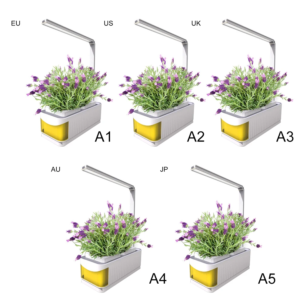 

Indoor Smart Herb Garden Hydroponics Growing System LED Grow Lights Built-in Two Light Modes and Water Shortage Alarm