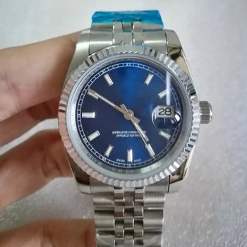 

luxury watch men AAA 36mm automatic mechanical No battery sweeping Date JUST stainless steel watches 2813 136