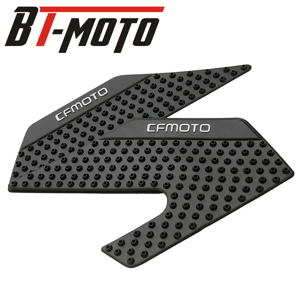 BLACK 400NK 650NK мотоциклетный протектор Противоскользящий Танк Pad стикер Газа колено сцепление тяги Сторона наклейка для CFMOTO 400NK 650NK - Цвет: BLACK