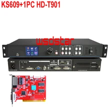 KS609+ 1 шт. HD-T901 светодиодный видео процессор Вход USB/HDMI/DVI/VGA/CVBS, будто совместим только с HD-R5018 HD-R501 HD-R500 LVP603 Star VS1 Лидер продаж