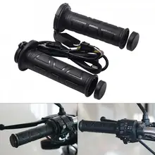 1 пара 12 в 22 мм Регулируемая температура мотоцикл электрическая ручка с подогревом с термоусаживаемой Т-образной втулкой и регулируемым переключателем