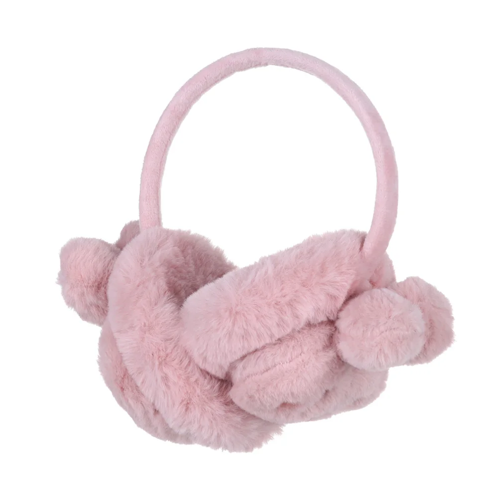 3-Baby pink Новые милые плюшевые теплые наушники с мультяшным кроликом котом Модные женские зимние теплые плотные теплые наушники для девочек и мальчиков защита ушей - Цвет: 3-Baby pink