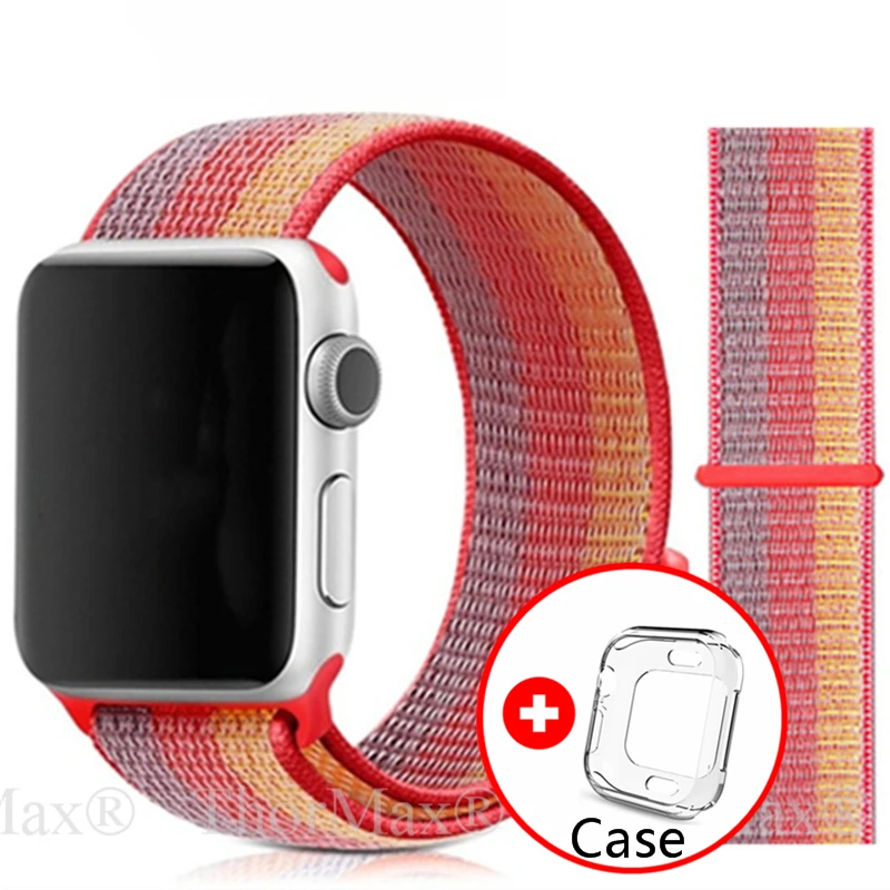 

Nylon Watchband belt Sport loop For Apple Watch band strap 42mm for iwatch 4 band 44mm 40mm bracelet correa watch Accessories