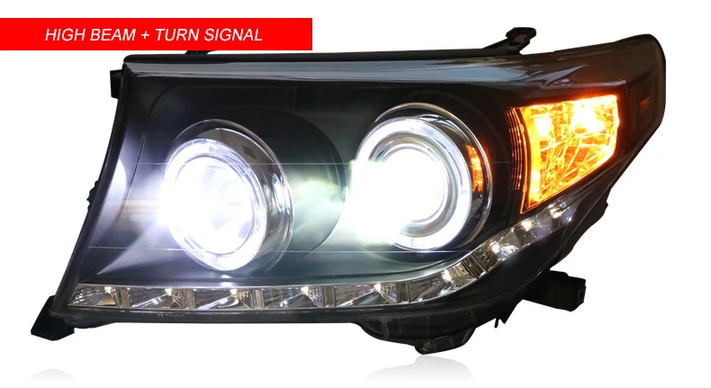 Автомобильный Стайлинг светодиодный чехол для фар Toyota land cruiser фары 2009-2013 land cruiser фары двойной ксеноновые линзы