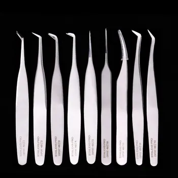 

High Precision Eyelash Extension Tweezer Stainless Steel Eyebrow Lash Makeup Tweezers Excellent Closure Beauty Tool Staleks 1pcs