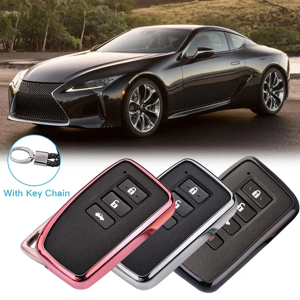 

2019 New Soft TPU Key Cover Case For Lexus NX GS RX IS ES GX LX RC 200 250 350 LS 450H 300H Car Styling Key Protection Keychain