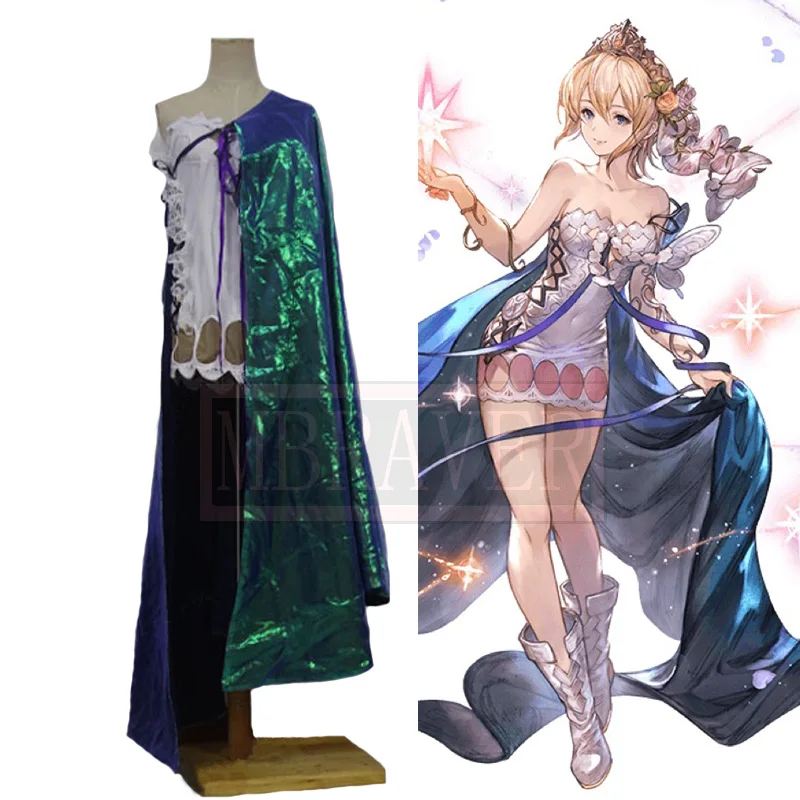 Granblue Fantasy Europa Cosplay Costume Halloween Party Uniform Outfit Custom Made Qualsiasi Dimensione