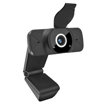 

W8 Full HD 1080P Webcam with Privacy Cover Dual Built-in Mic USB Web Camera