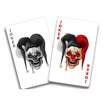 

Creative Joker Clown Circus Playing Cards Creepy Decal PVC Automobile Motorcycle Car Sticker,16cm*12cm