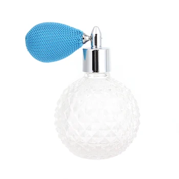 

2020 New Women Vintage Perfume Bottle Short Spray Atomizer Refillable Empty Glass100ml