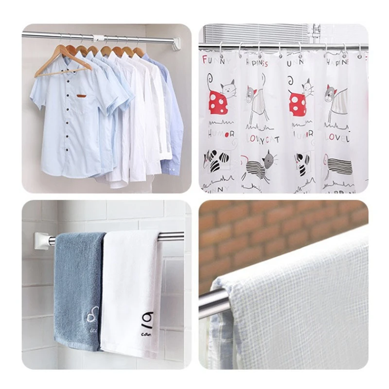 Wall Mounted Shower Curtain Rod