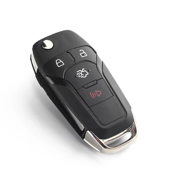 KEYYOU 3 1/4 pulsanti Flip chiave remota Keyless Entry Fob 315MHz ID49 Chip per Ford Fusion 2013-2015 ID FCC: N5F-A08TAA HU101 - KEYYOU 3 1 4 pulsanti Flip chiave remota Keyless Entry Fob 315MHz ID49 Chip per