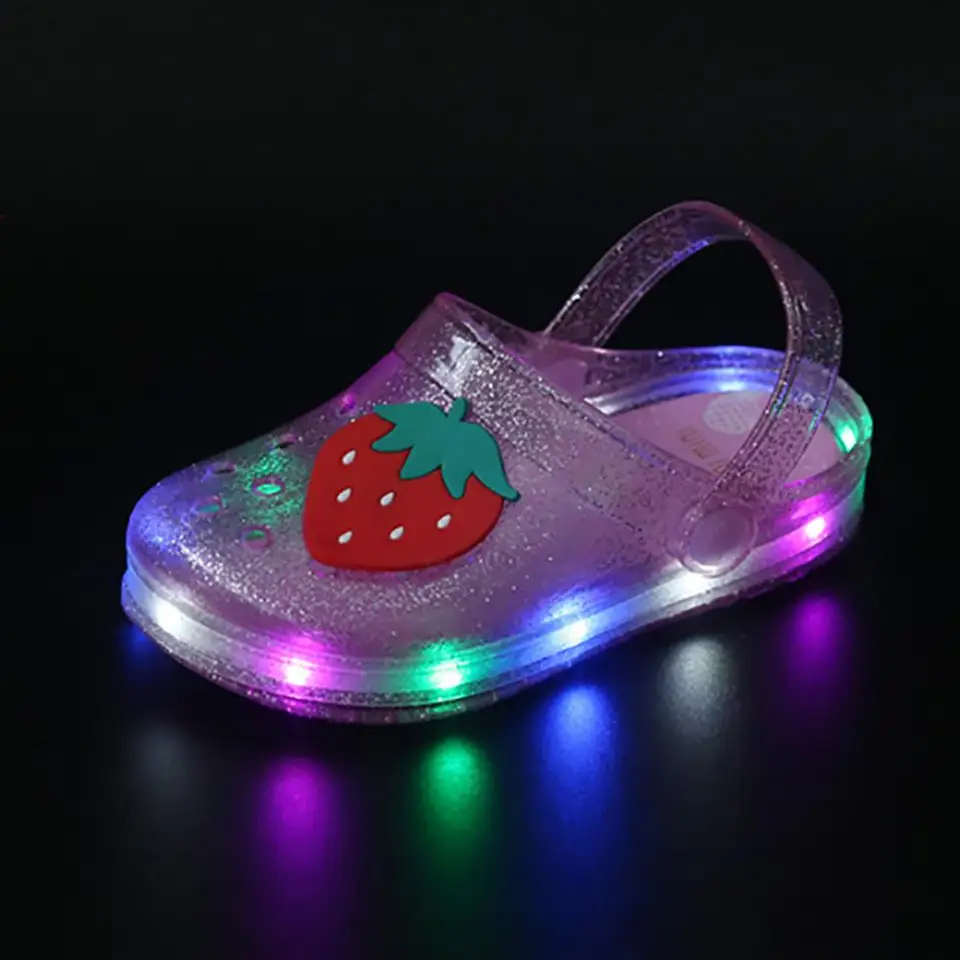 light up jelly sandals