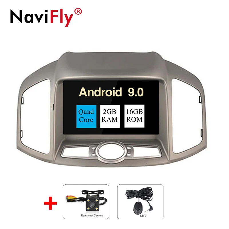 Автомобильный dvd-радиоплеер для Chevrolet Captiva 2011 2012 2013 Android 9,0 авто gps навигации мультимедийный плеер 2 ГБ/4 ГБ - Цвет: 2GB-16GB-Camera