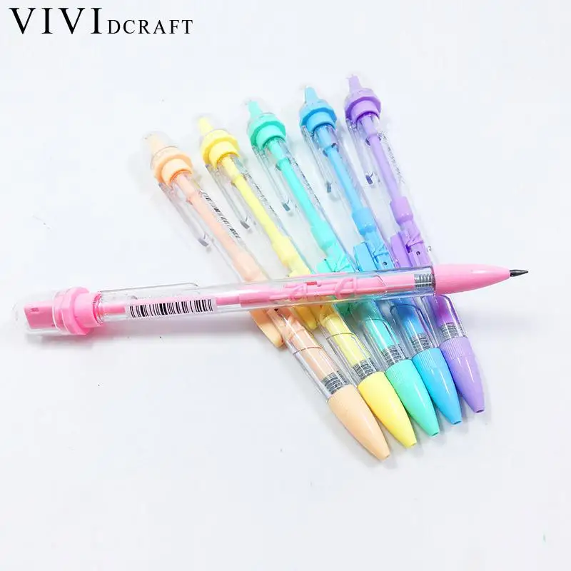 Vividcraft милый механический карандаш с точилкой для карандашей автоматические канцелярские принадлежности пастила для детей 2,0 мм школы K2C4