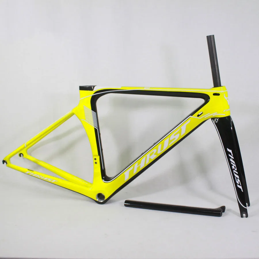 Cheap THRUST carbon road bike frame T1000 road bicycle frameset with fork di2 bike carbon road frame 48 50 52 54 56cm bicycle parts 4