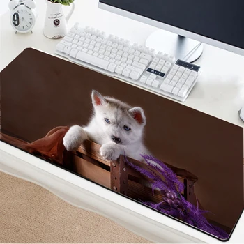 

Yuzuoan Cute Animal White Doge Game Player Gaming Control Mouse Pad Large and Durable Table Mat Floor Mat Washable Easy To Clean