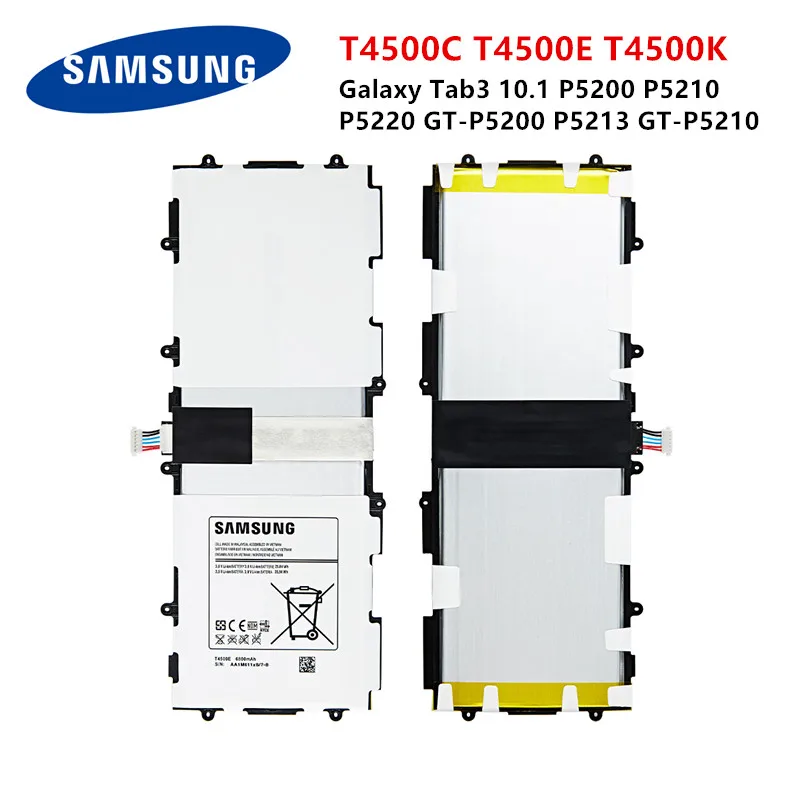 

SAMSUNG Orginal Tablet T4500C T4500E T4500K battery 6800mAh For Samsung Galaxy Tab3 P5200 P5210 P5220 P5213 Batteries