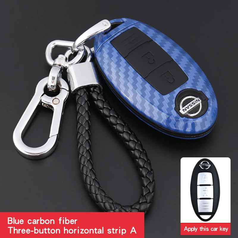 Подходит для Nissan sylphy X-Trail teana Nissan автомобильный набор ключей Bluebird Qashqai Tiida муранский патруль Y62 брелок силиконовый материал - Название цвета: Розовый