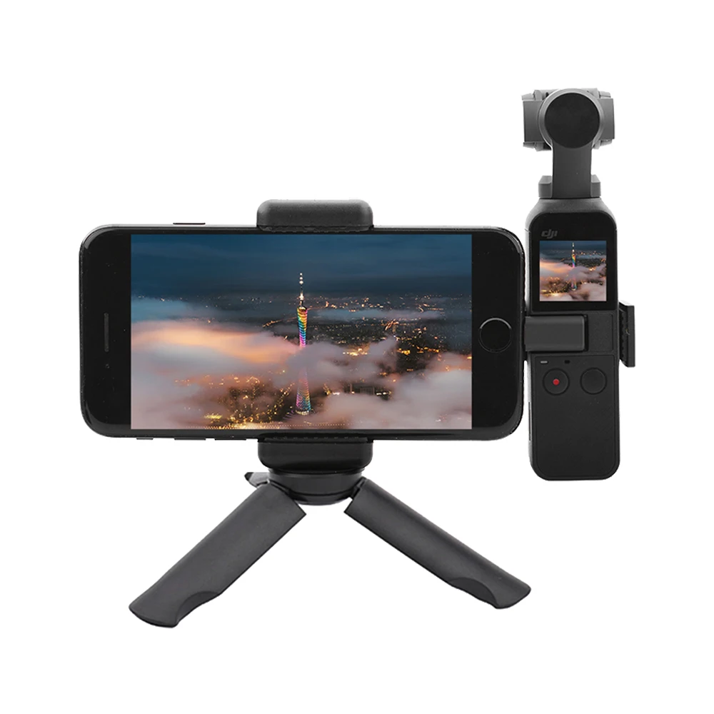For DJI Osmo Mobile Handheld Gimbal Phone Mount Securing Clip Desktop Tripod Holder Bracket for Osmo Pocket Accessories Parts Handheld Gimbal Accessories