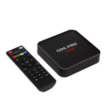 

Q96 PRO Android 7.1 Smart TV Box Amlogic S905 Quad-Core 64 Bit H.265 UHD 4K 1GB / 8GB 2.4G WiFi 100M LAN HD Media Player with Re