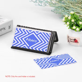 

Metal Mesh Business Card Holder Display Organizer Stand for Desk Office