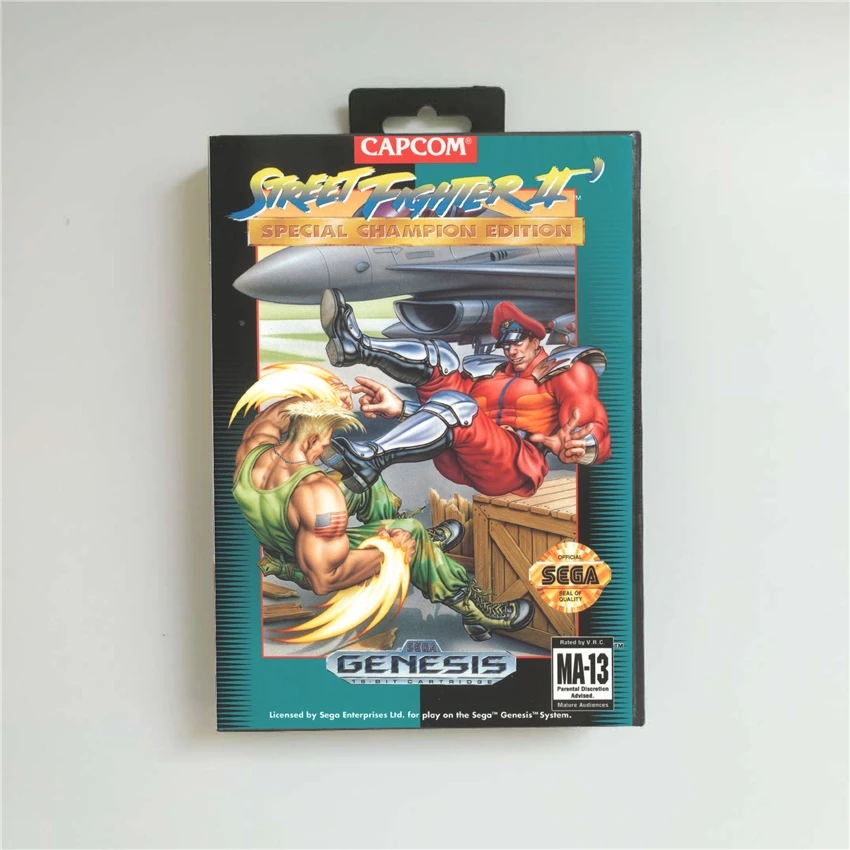 

Street Game Fighter II 2 Special Champion Edition - USA Cover With Retail Box 16 Bit MD Game Card for Sega Megadrive Genesis